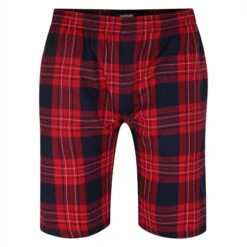 Bigdude Woven Checked Pyjama Set Red/Navy -Bigdude 55d67f16 bd23pj06 22 bottoms 1
