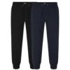 Bigdude Basic Cuffed Joggers Twin Pack Black/Navy -Bigdude 569d43af twin20jogger