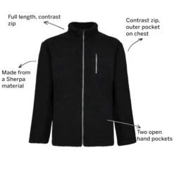 Bigdude Sherpa Jacket Black -Bigdude 57298f2b 010