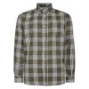 Bigdude Button Down Long Sleeve Check Shirt Olive -Bigdude 57ea4ecb bd23ls19 08 1