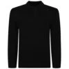 Bigdude Knitted Polo Jumper Black -Bigdude 5aaf3b73 bd23jmp04 01 1