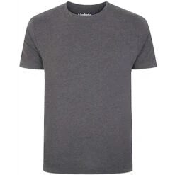 Bigdude Plain Crew Neck T-Shirt Charcoal -Bigdude 5dac22c0 bd101 04 charcoal 1