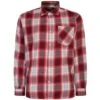 Bigdude Summer Long Sleeve Flannel Shirt Red -Bigdude 602041e0 bd23ls01 22 red 1