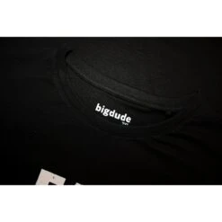 Bigdude Lightweight Lounge Printed T-Shirt Black -Bigdude 648bad4f bd23pj01 01 black 1