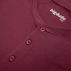 Bigdude Grandad T-Shirt Burgundy -Bigdude 64bc3931 img 7969