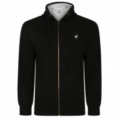 Bigdude Sherpa Lined Zip Hoody Black