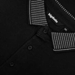Bigdude Jacquard Collar Polo Shirt Black -Bigdude 65d5a4e2 img 8206