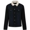 Bigdude Denim Jacket With Sherpa Collar Black Wash -Bigdude 67b9f4e7 bd23jck08 01 1