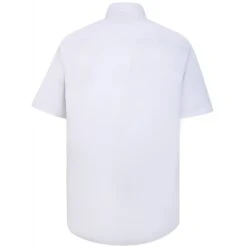 Bigdude Classic Short Sleeve Poplin Shirt White -Bigdude 68addb01 m30a6852