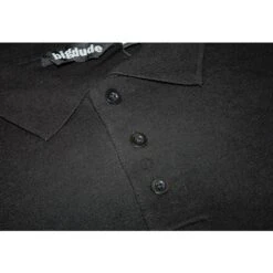Bigdude Plain Polo Shirt - Black -Bigdude 69325cc8 20bd22p13 01 black 3