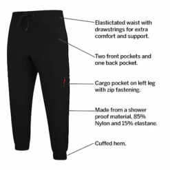 Bigdude Showerproof Nylon Pants Black -Bigdude 6a8c7c0e bd21j16 01 black205