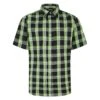 Bigdude Short Sleeve Check Shirt Light Green -Bigdude 6b308be3 bd23ss10 06 1