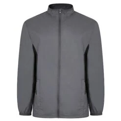 Bigdude Lightweight Contrast Panel Showerproof Jacket Charcoal -Bigdude 6c99a5ea bd20jck01 charcoal 1