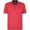 Bigdude Two Tone Contrast Polo Shirt Red -Bigdude 6ca8f82d bd23p03 22 1