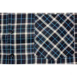 Bigdude Woven Checked Pyjama Set Navy/Blue -Bigdude 6db522d3 bd23pj06 07 navyblue 3