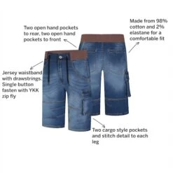 Bigdude Jersey Waistband Denim Shorts Light Wash -Bigdude 6e5ba6b1 fe563cf7 annotated20imgagery2030.037