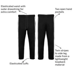 Bigdude Twin Stripe Joggers Black 11 Bigdude Twin Stripe Joggers Black -Bigdude 6ec1baaf 054