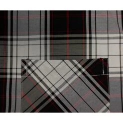 Bigdude Short Sleeve Check Shirt Black -Bigdude 732a9e24 img 8847