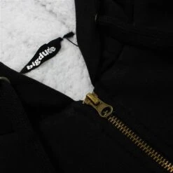 Bigdude Sherpa Lined Zip Hoody Black -Bigdude 756f93ee img 9297