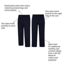 Bigdude Open Hem Joggers Navy -Bigdude 774f24e2 02