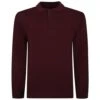 Bigdude Knitted Polo Jumper Burgundy -Bigdude 789a3e16 bd23jmp04 10 1