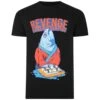 Bigdude Revenge Fish Print T-Shirt Black -Bigdude 78ea846d revenge 1201