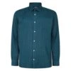 Bigdude Long Sleeve Check Shirt Teal -Bigdude 7a6b4641 bd23ls20 01 1