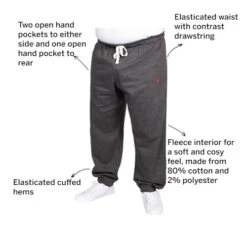 Bigdude Signature Joggers Charcoal -Bigdude 7b3854f2 083