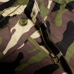 Bigdude Elasticated Waist Cargo Camo Trousers Khaki -Bigdude 7cc4dcda bd23tr0320green205