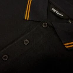 Bigdude Designer Tipped Polo Shirt Black -Bigdude 7f8ab651 img 8388