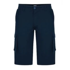 Bigdude Stretch Twill 3/4 Length Cargo Shorts Navy -Bigdude 8014480b 1f90bdf4 bd22sh08 02 navy 1