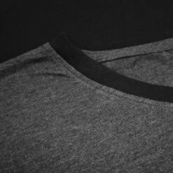 Bigdude Cut & Sew 2 Tone T-Shirt Black/Charcoal -Bigdude 84547277 img 8132