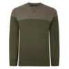 Bigdude Colour Block Jumper Khaki/Dark Khaki -Bigdude 8501f665 colourblockjumper reen 1