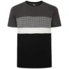 Bigdude Hounds Tooth Cut & Sew T-Shirt Charcoal 2 Bigdude Hounds Tooth Cut & Sew T-Shirt Charcoal -Bigdude 872c3f19 m30a1728