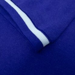 Bigdude Contrast Stripe Placket With Tipped Cuff Polo Shirt Cobalt -Bigdude 877b6c5a img 8451