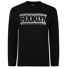 Bigdude Brooklyn Print Jumper Black -Bigdude 8c33ba33 crew brooklyn black 1