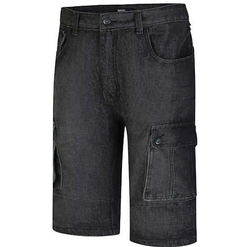 Bigdude Cargo Denim Shorts Black 3 Bigdude Cargo Denim Shorts Black