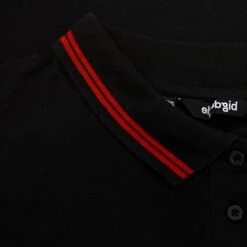 Bigdude Tipped Polo Shirt Black/Red -Bigdude 8d19206b img 8222