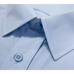 Bigdude Classic Long Sleeve Poplin Shirt Light Blue -Bigdude 8e13c4c8 img 7986
