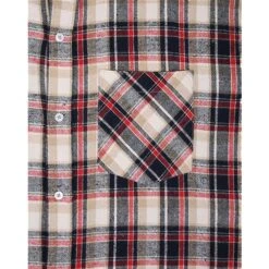 Bigdude Long Sleeve Flannel Shirt Navy -Bigdude 8ea7e72f bd22ls15 02 navy detail