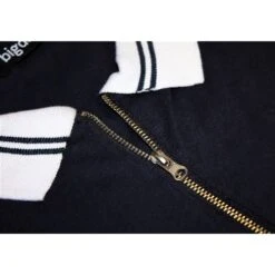 Bigdude Jersey Zip Polo Navy -Bigdude 907f38c3 img 1729