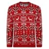 Bigdude Festive Christmas Jumper Red -Bigdude 910f629d bd23jmp03 03 1