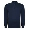 Bigdude Half Zip Knitted Jumper Navy -Bigdude 936e93c7 bd21br04 07 1