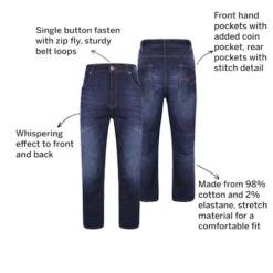 Bigdude Whispering Stretch Jeans Dark Wash -Bigdude 94b80e2a 075
