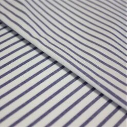 Bigdude Striped Short Sleeve Shirt Blue/White -Bigdude 95895576 img 8775