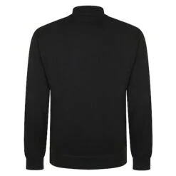 Bigdude Zip Neck Knitted Pullover Black -Bigdude 959a8c2b bd22jmp02 01 2