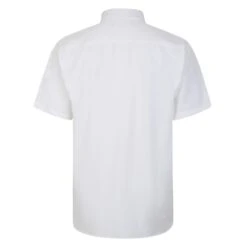 Bigdude Button Down Oxford Short Sleeve Shirt White -Bigdude 95cd774b bd23ss05 04 white 2