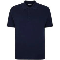 Bigdude Plain Polo Shirt- Navy -Bigdude 97c5a1ac navypolo 1