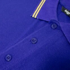 Bigdude Designer Tipped Polo Shirt Cobalt Blue -Bigdude 97e37317 img 8383