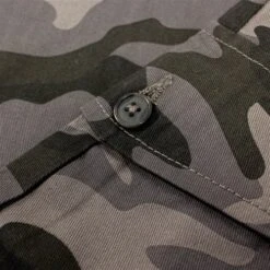 Bigdude Elasticated Waist Camo Cargo Trousers Charcoal -Bigdude 97f05dd5 bd23tr0320grey201